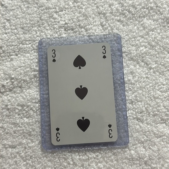 Louis Vuitton blue playing card 3 of spades with COA - Picture 2 of 4